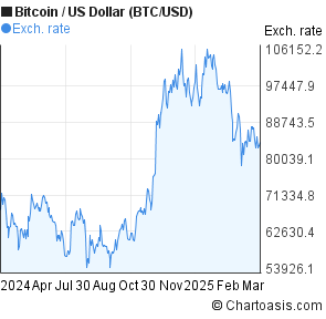 Bitcoin 1 Year Chart